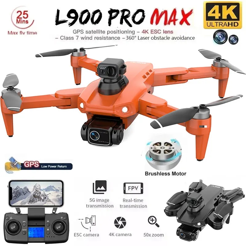 Drone Camera Night Vision - Drone GPS L900 Pro MAX 4K