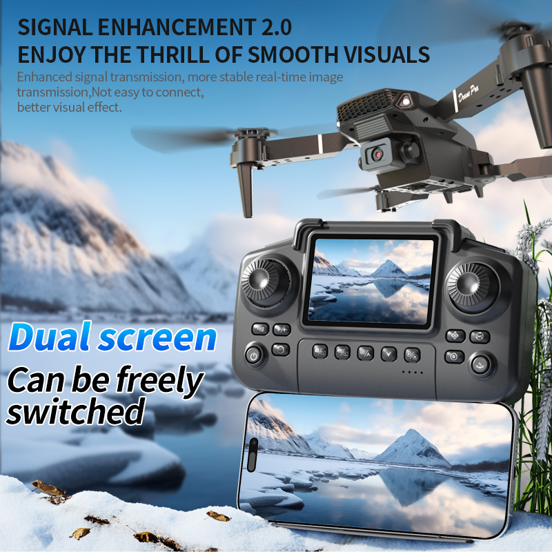 Drone Camera Mount - Drone pliable E88 Pro avec double