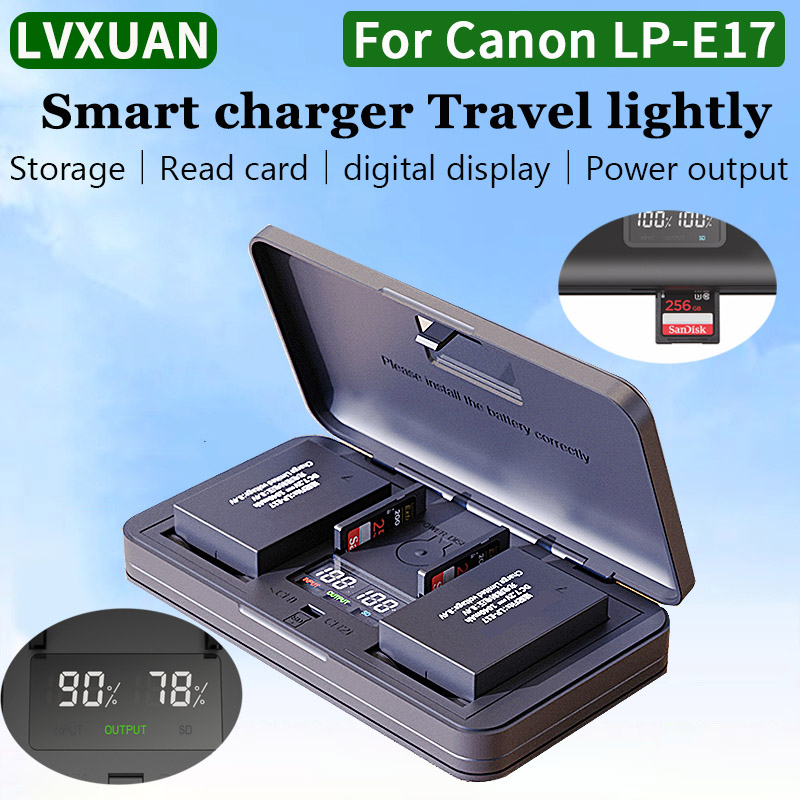 Canon Camera Eos R8 - LVXUAN LP-E17 chargeur de batterie, pour