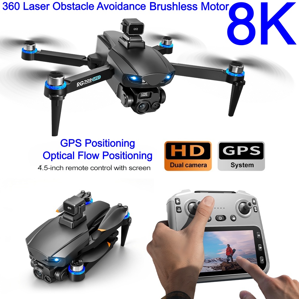 Drone Camera 4K - Nouveau Drone 8K avec caméra HD,