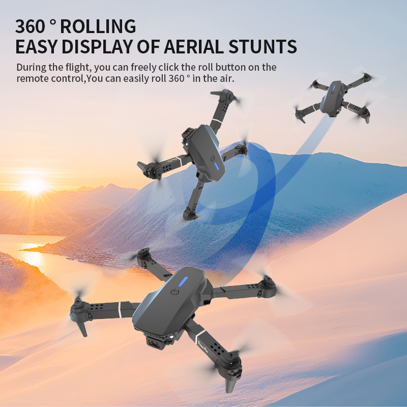 Drone pliable E88 Pro avec dou - Drone Camera Mount avis et prix