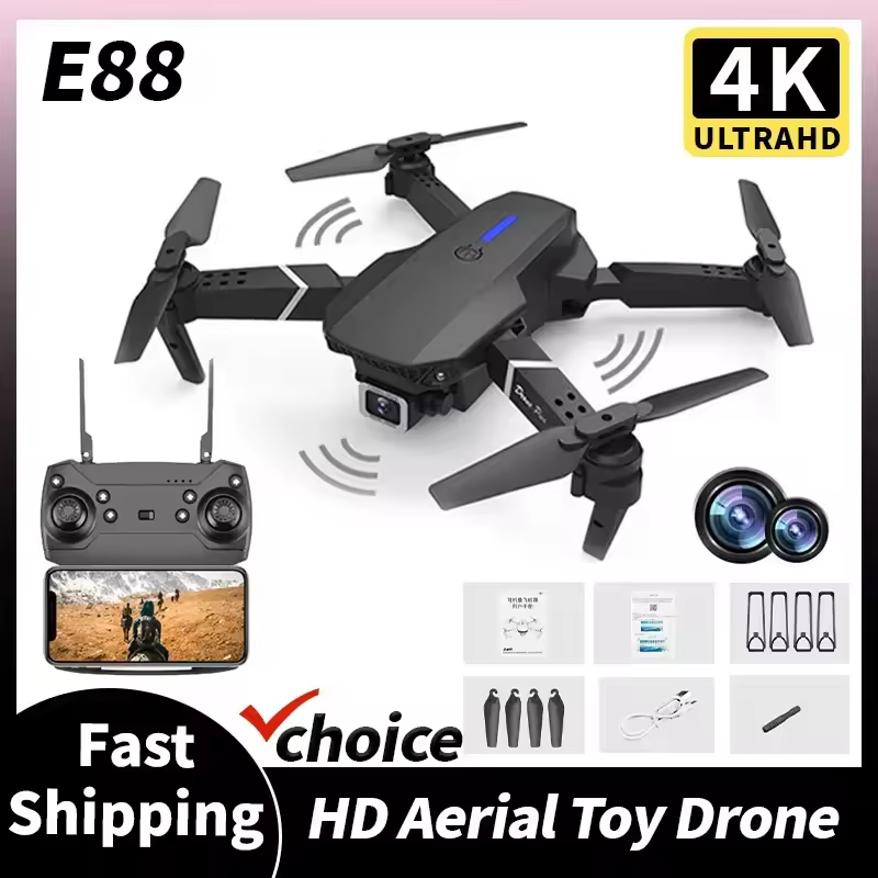Nouveau Drone RC E88 Pro 2026  - Drone Camera Mount avis et prix