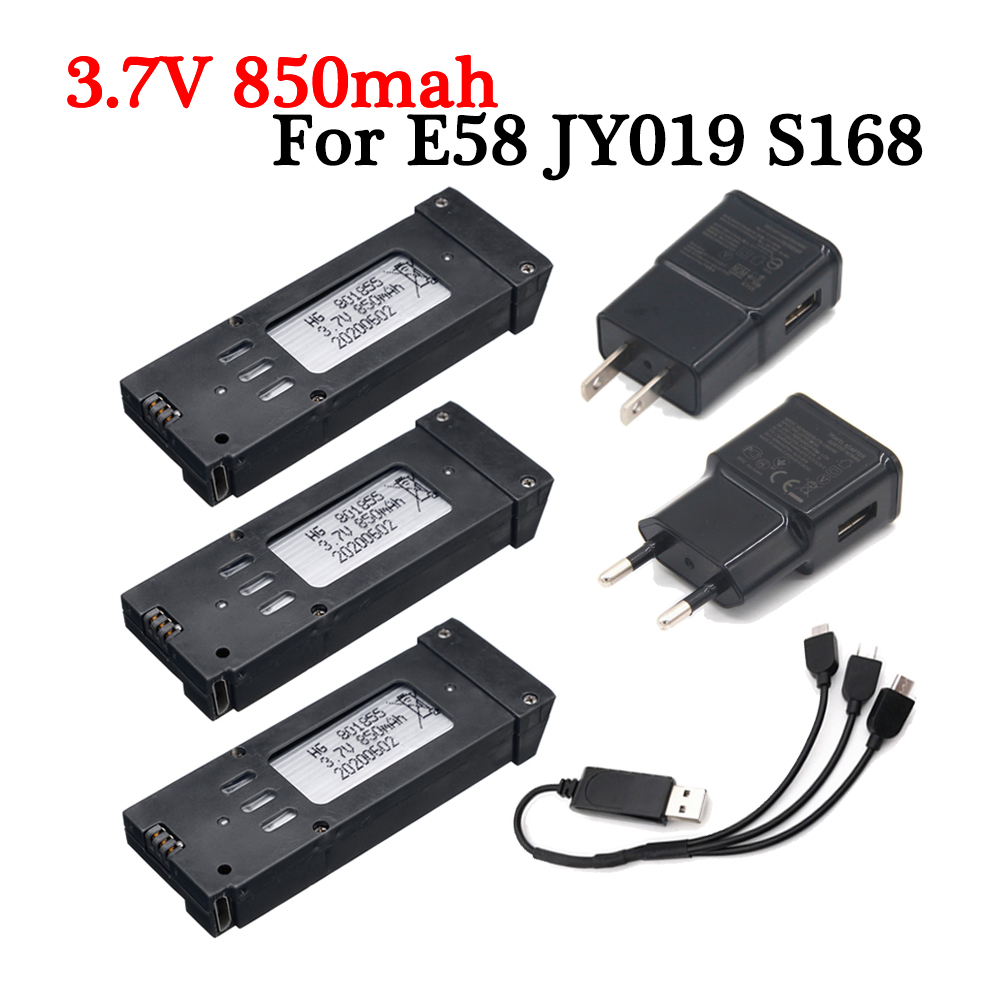 Batterie Lipo 3.7V 850mah, Ver - Eachine Drone E58 avis et prix