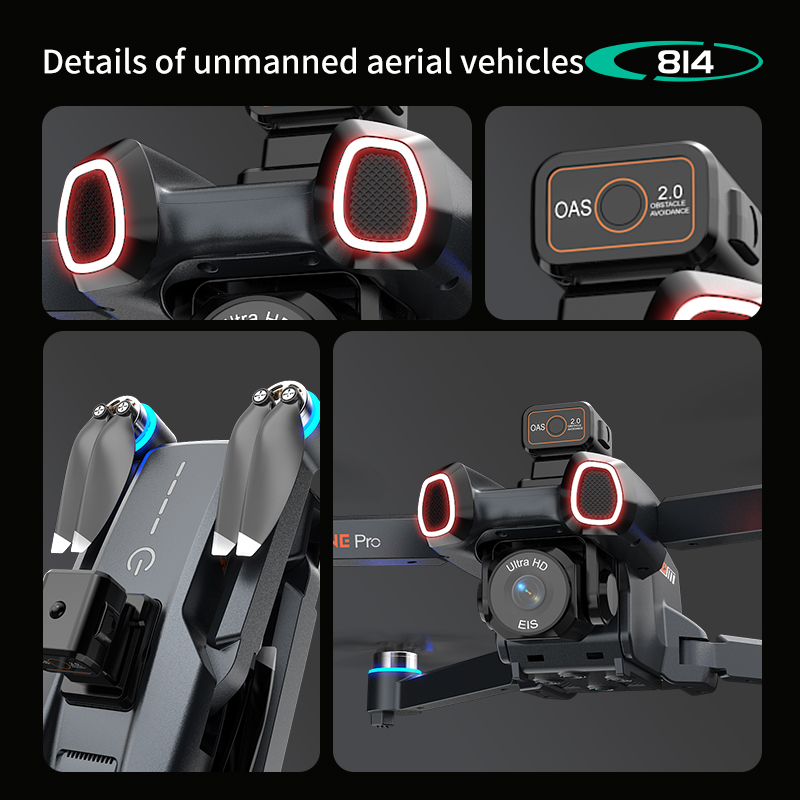Drone professionnel 814 avec c - Drone Camera With Gimbal avis et prix